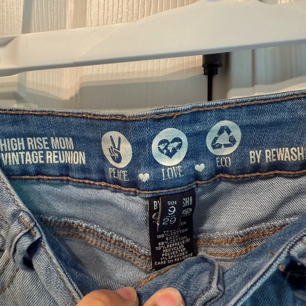 Rewash Blue Boyfriend Jeans Classic Denim Style - Picture 8 of 8